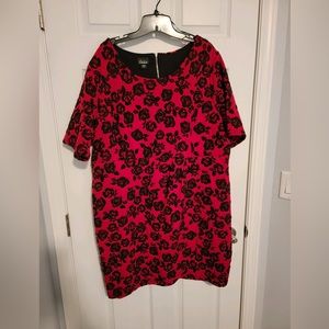 Simply Emma red and black dress, size 2x
